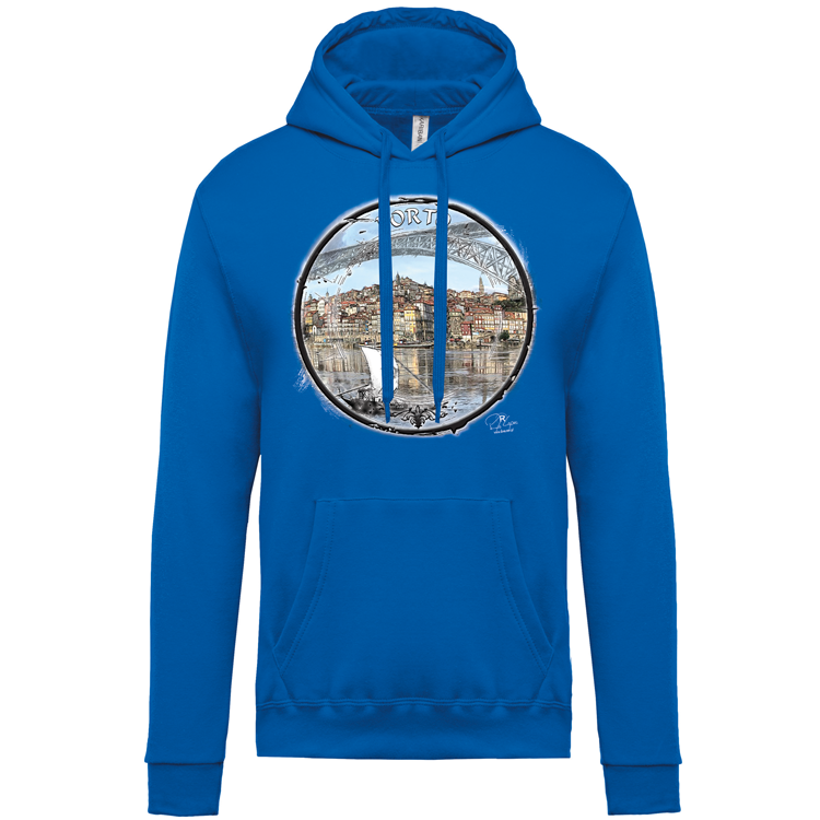 Sweatshirt Kariban com Capuz Selo Porto