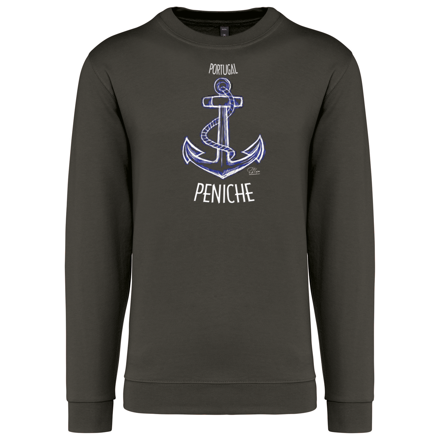 Sweatshirt Kariban sem Capuz Âncora Peniche