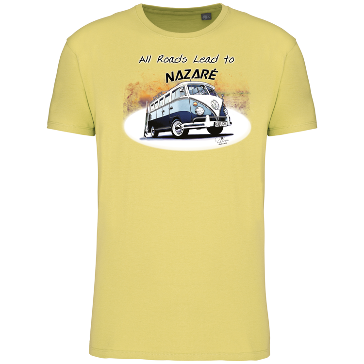 T-Shirt Algodão Biológico All Roads Lead to Nazaré