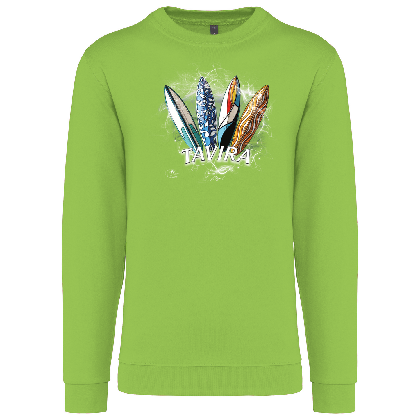 Sweatshirt Kariban sem Capuz Surfboards Tavira