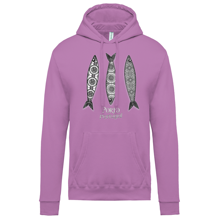 Sweatshirt Kariban com Capuz 3 Sardinhas Porto
