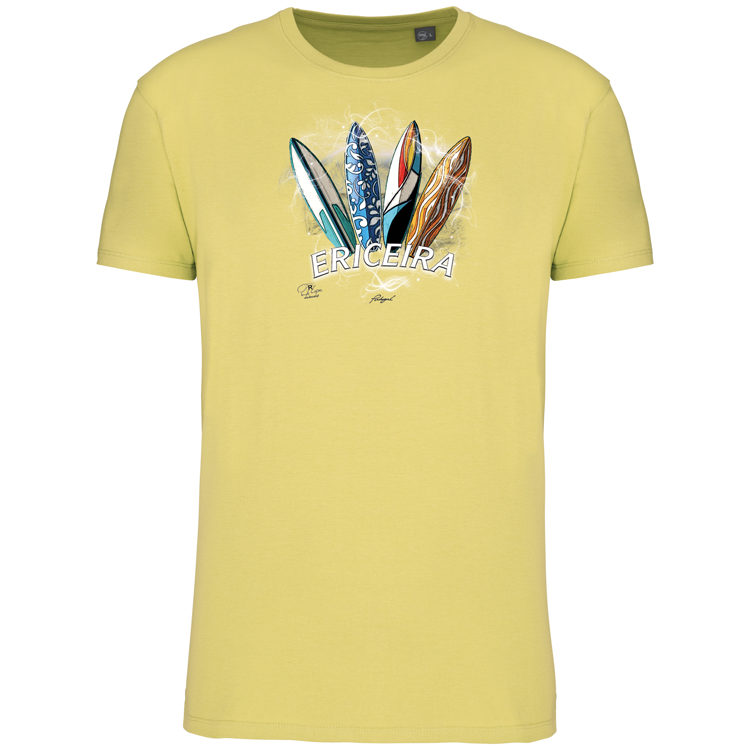 T-Shirt Algodão Biológico Surfboards Ericeira
