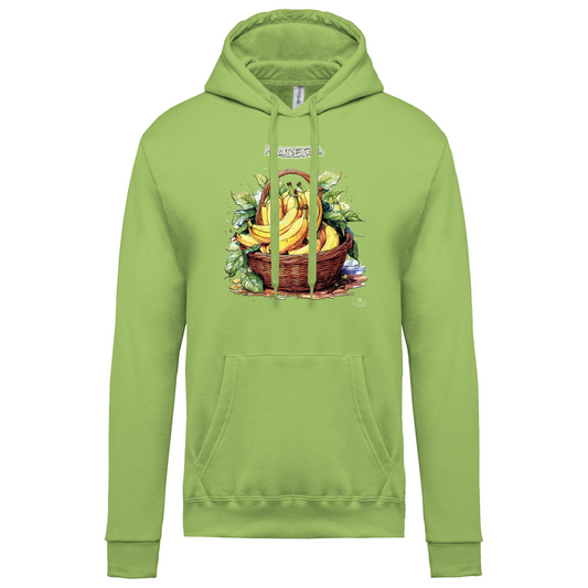 Sweatshirt Kariban com Capuz Cesto Bananas