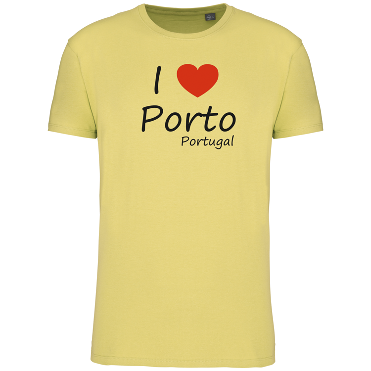 T-Shirt Algodão Biológico I Love Porto