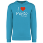 Sweatshirt Kariban sem Capuz I Love Porto