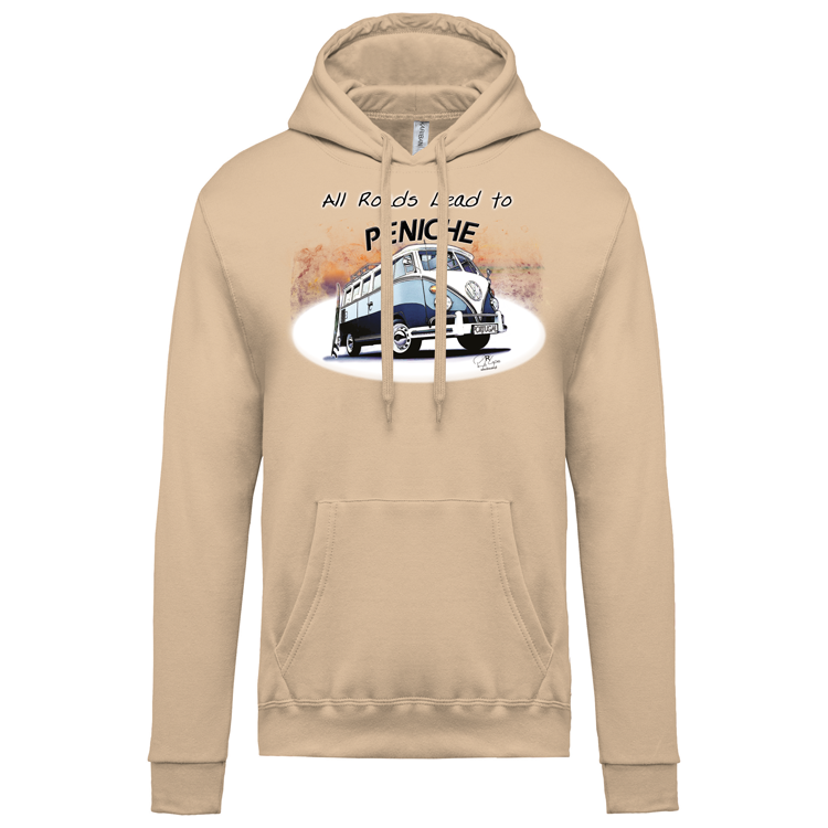 Sweatshirt Kariban com Capuz All Roads Lead to Peniche