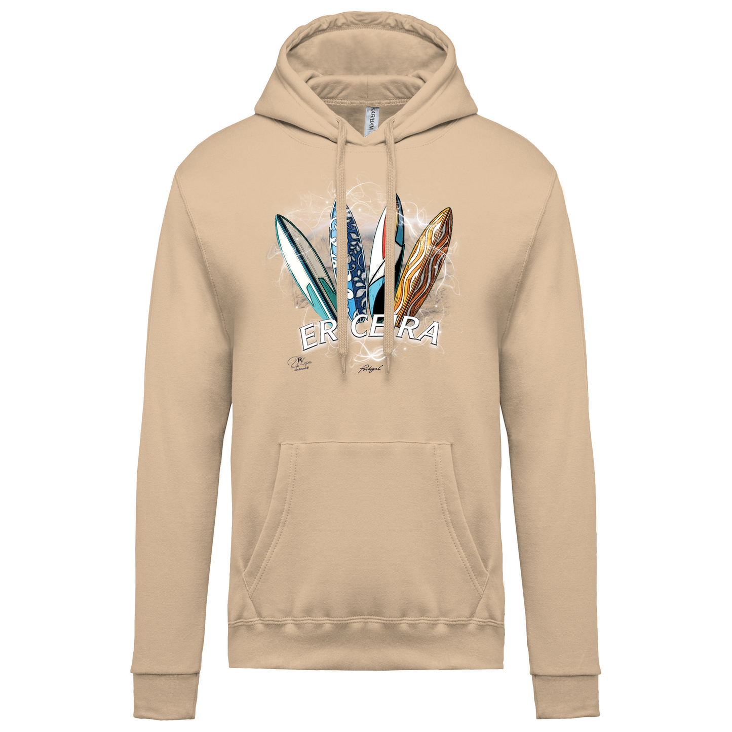 Sweatshirt Kariban com Capuz Surfboards Ericeira