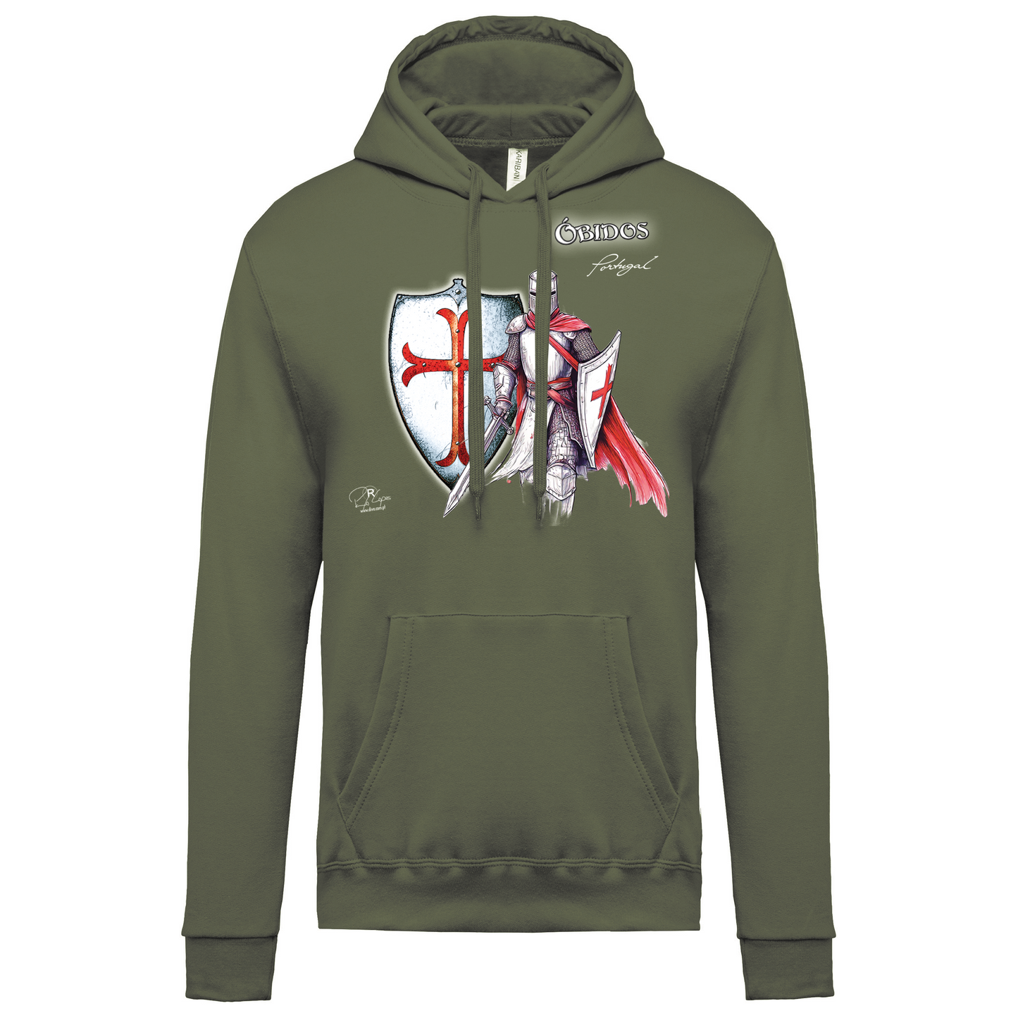 Sweatshirt Kariban com Capuz Templário Óbidos