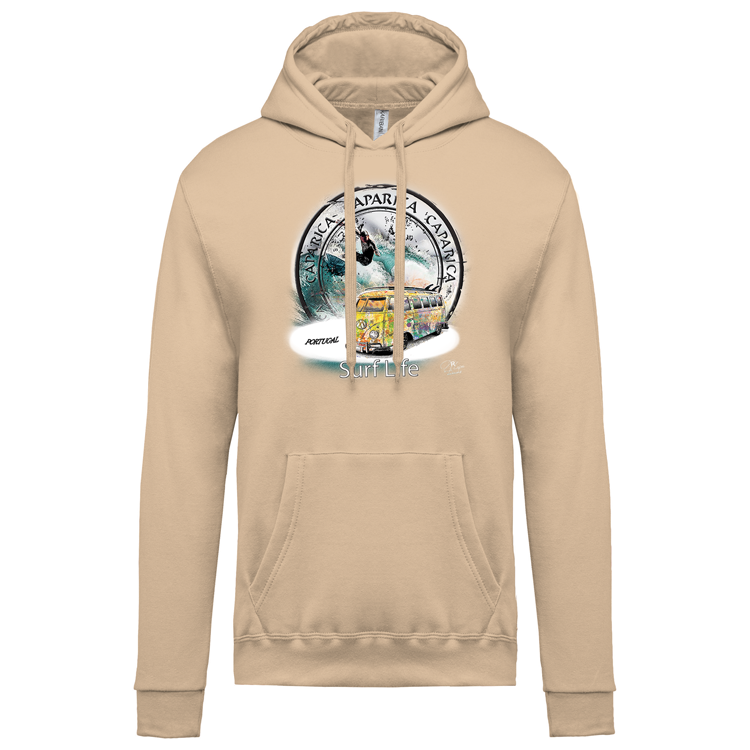 Sweatshirt Kariban com Capuz Surf Life Caparica