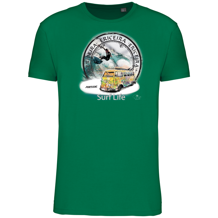 T-Shirt Algodão Biológico Surf Life Ericeira