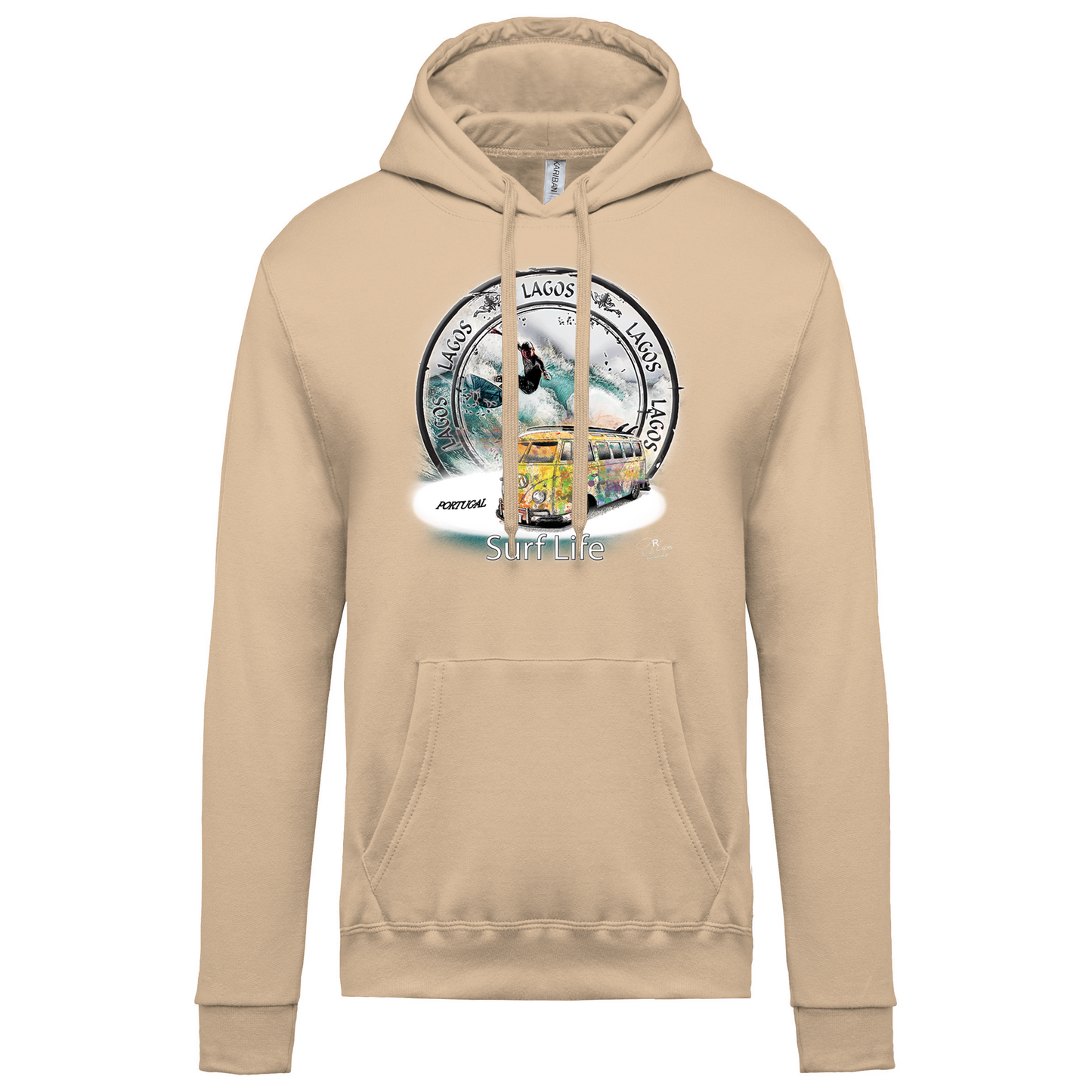 Sweatshirt Kariban com Capuz Surf Life Lagos