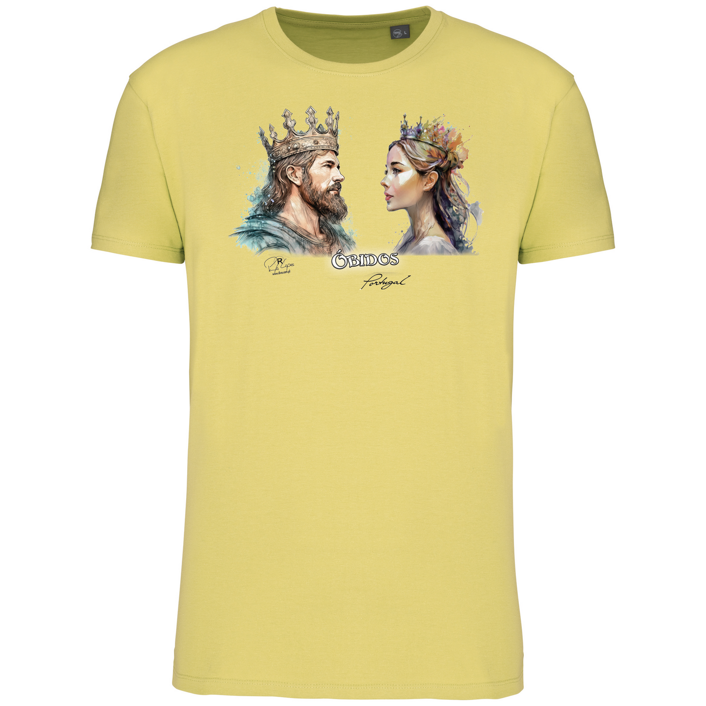 T-Shirt Algodão Biológico King and Queen Óbidos