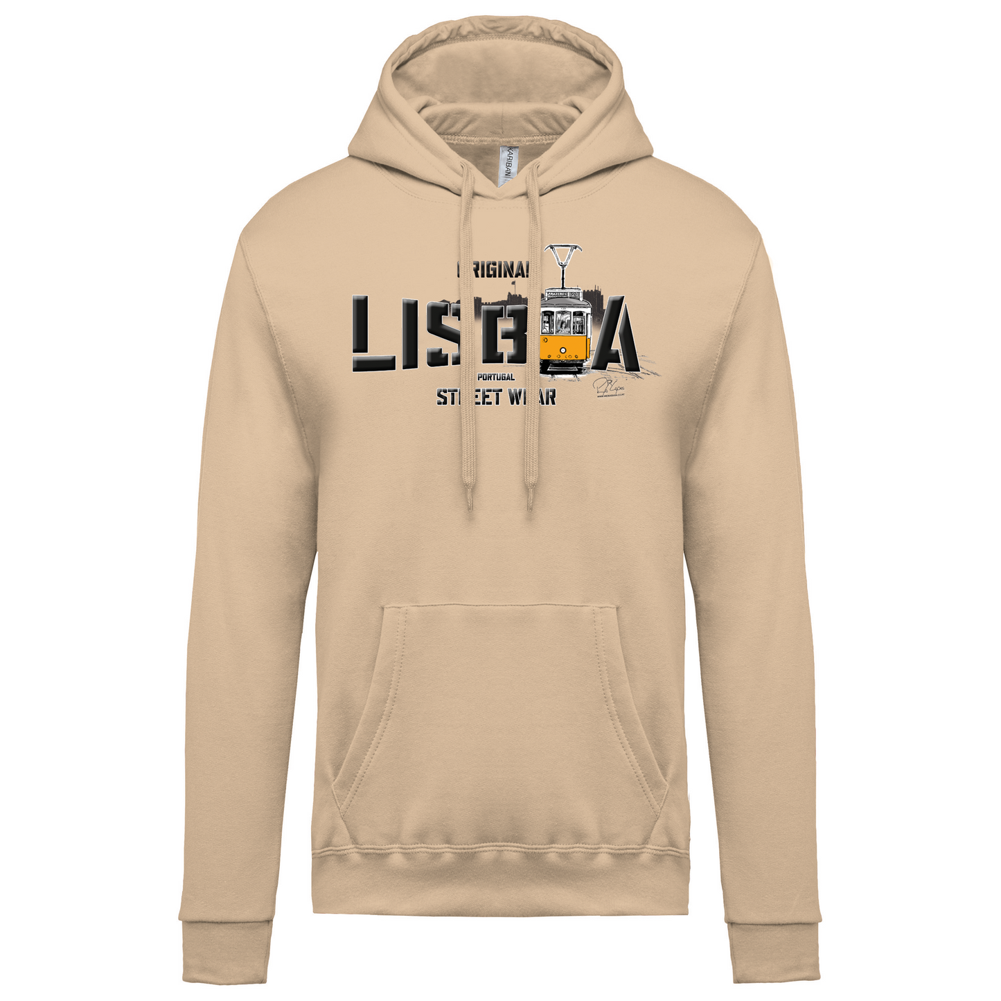 Sweatshirt Kariban com Capuz Original Lisboa
