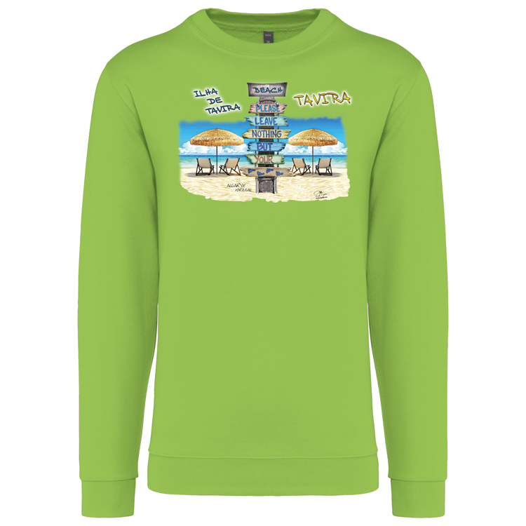 Sweatshirt Kariban sem Capuz Pegadas Tavira