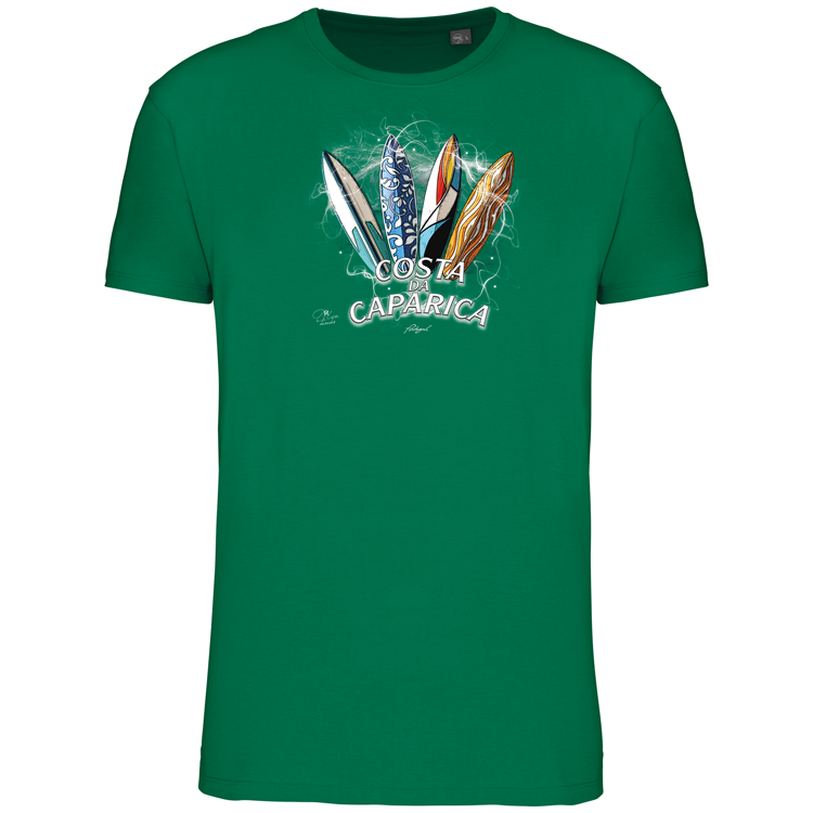 T-Shirt Algodão Biológico Surfboards Costa da Caparica