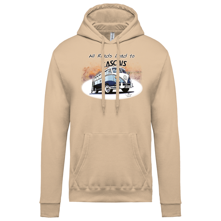 Sweatshirt Kariban com Capuz All Roads Lead to Cascais