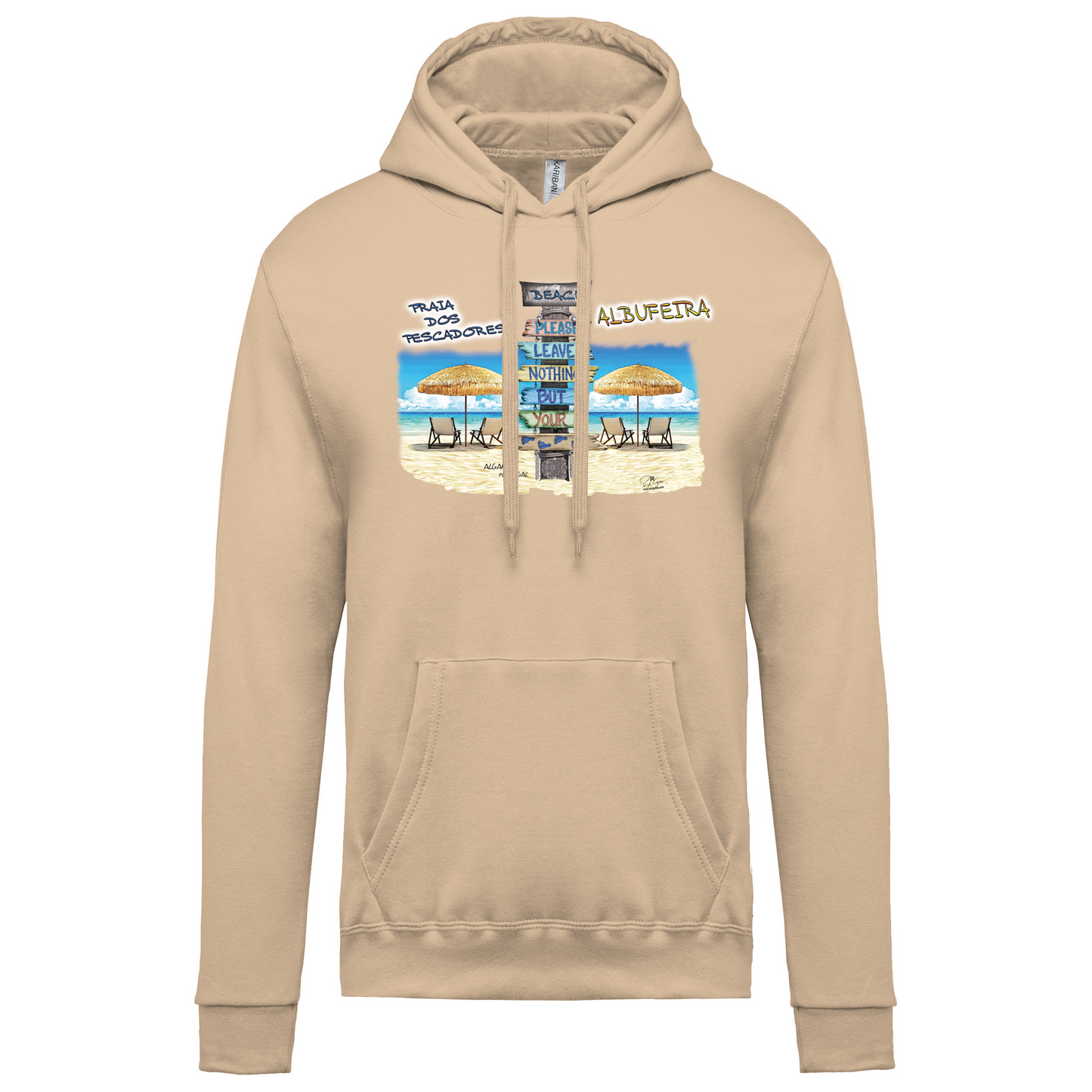 Sweatshirt Kariban com Capuz Pegadas Albufeira