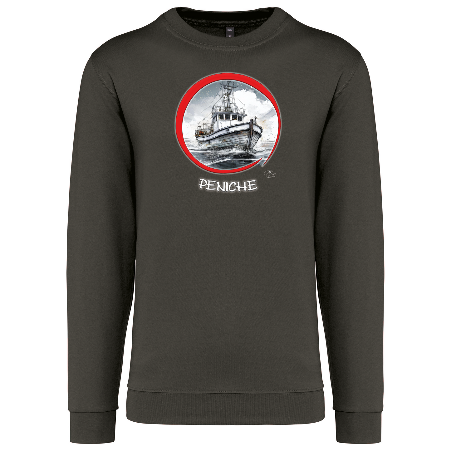 Sweatshirt Kariban sem Capuz Traineira Peniche