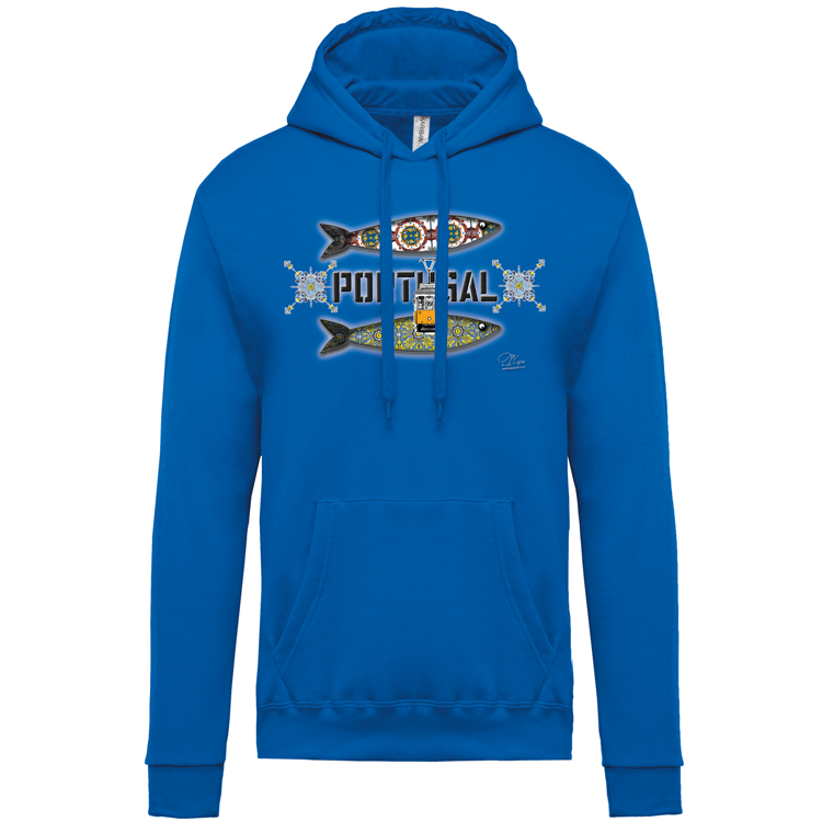 Sweatshirt Kariban com Capuz Duas Sardinhas Coimbra