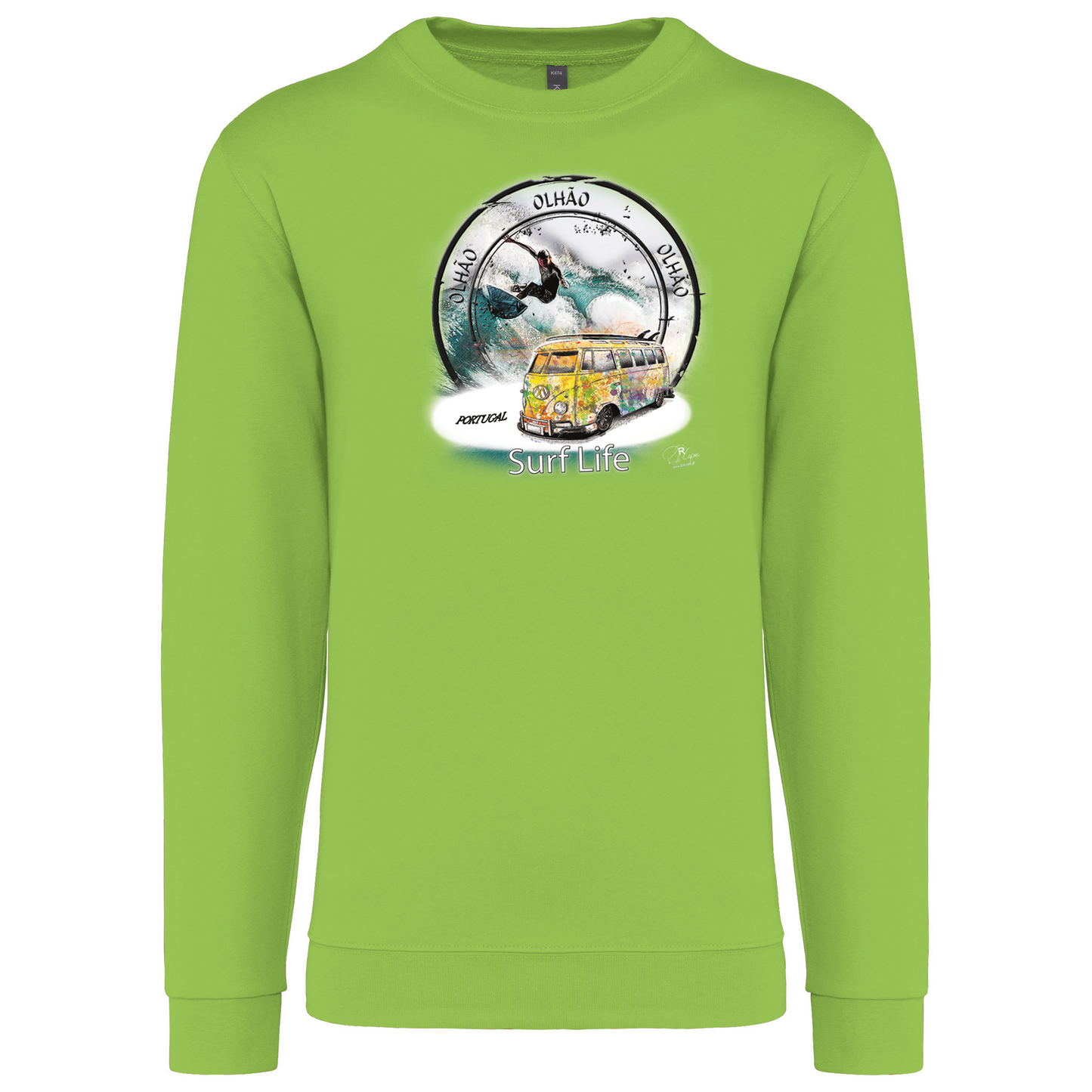 Sweatshirt Kariban sem Capuz Surf Life Olhão