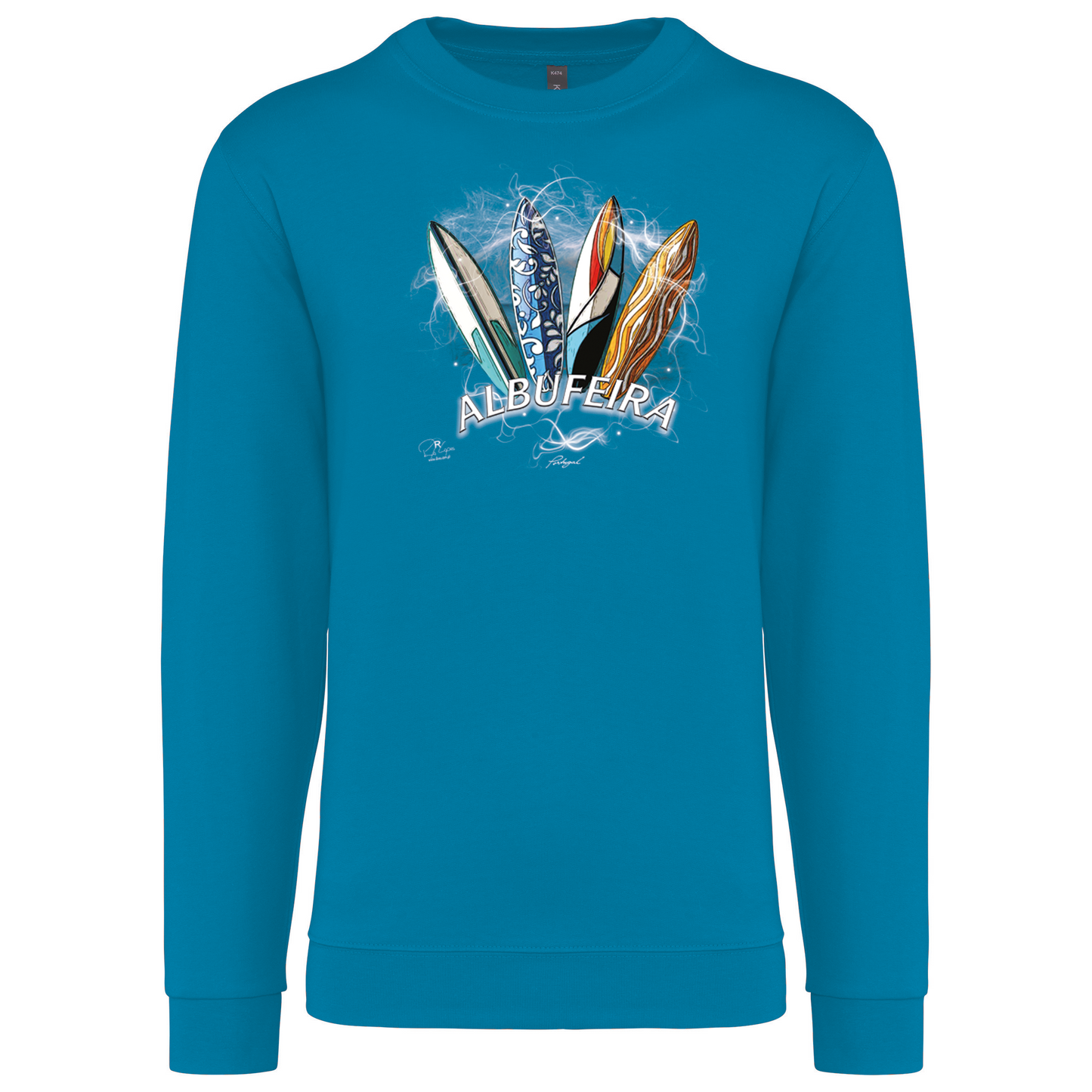 Sweatshirt Kariban sem Capuz Surfboards Albufeira