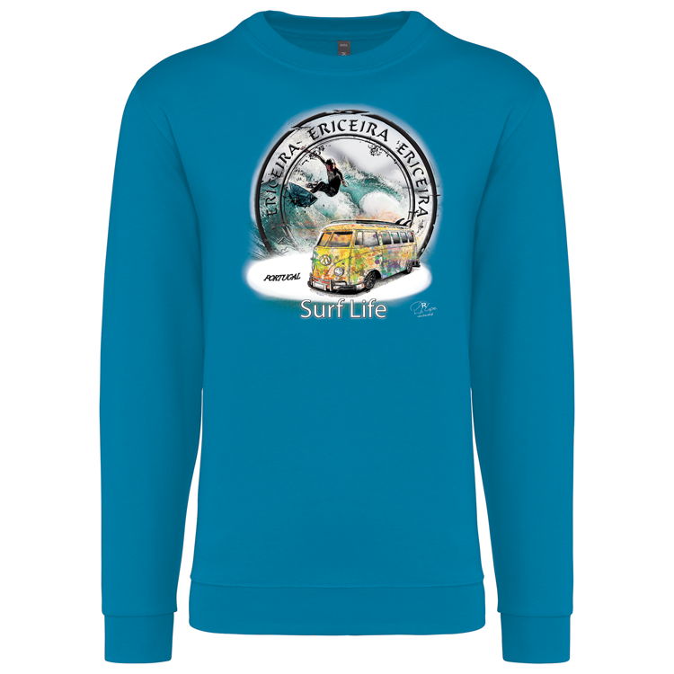 Sweatshirt Kariban sem Capuz Surf Life Ericeira