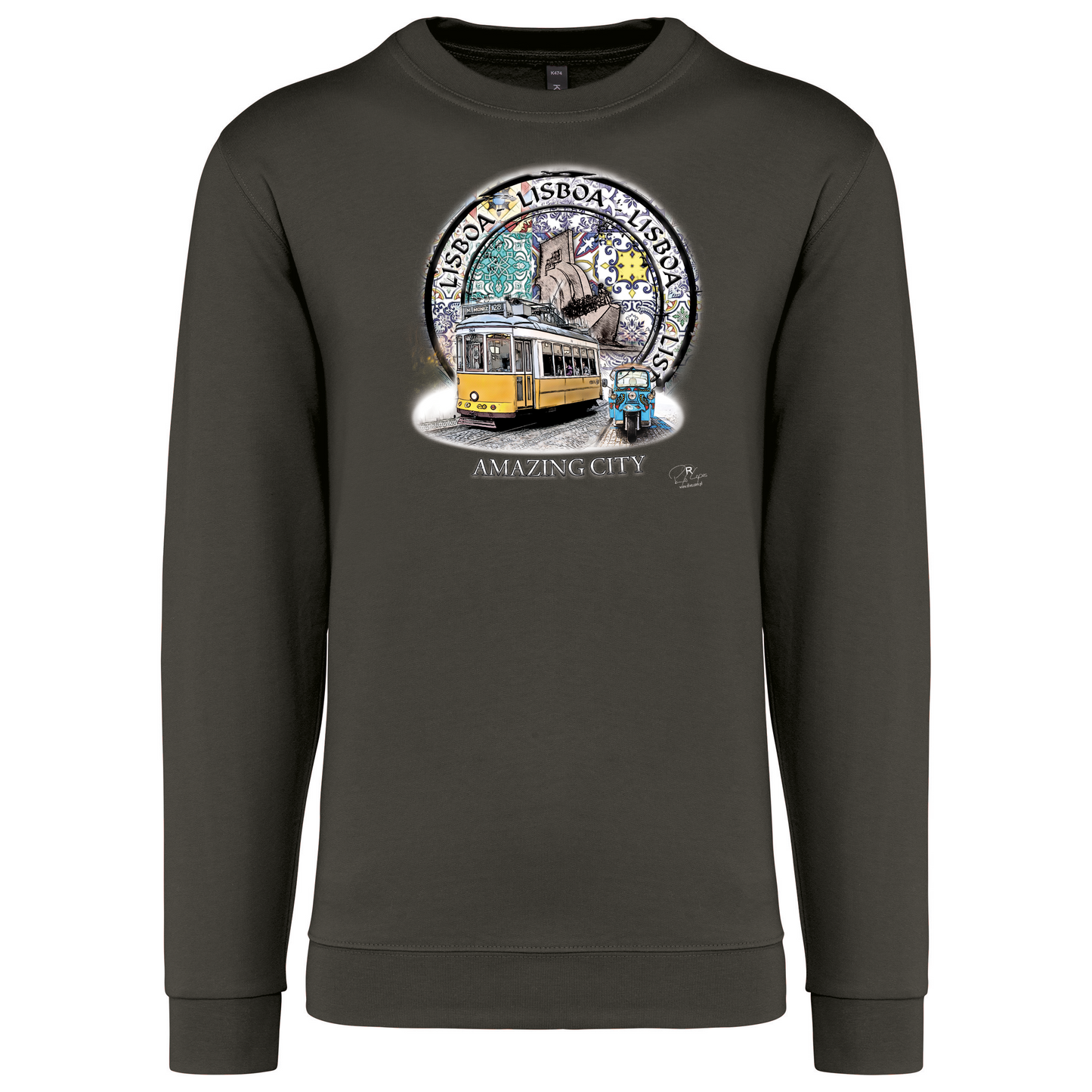 Sweatshirt Kariban sem Capuz Amazing City Lisboa