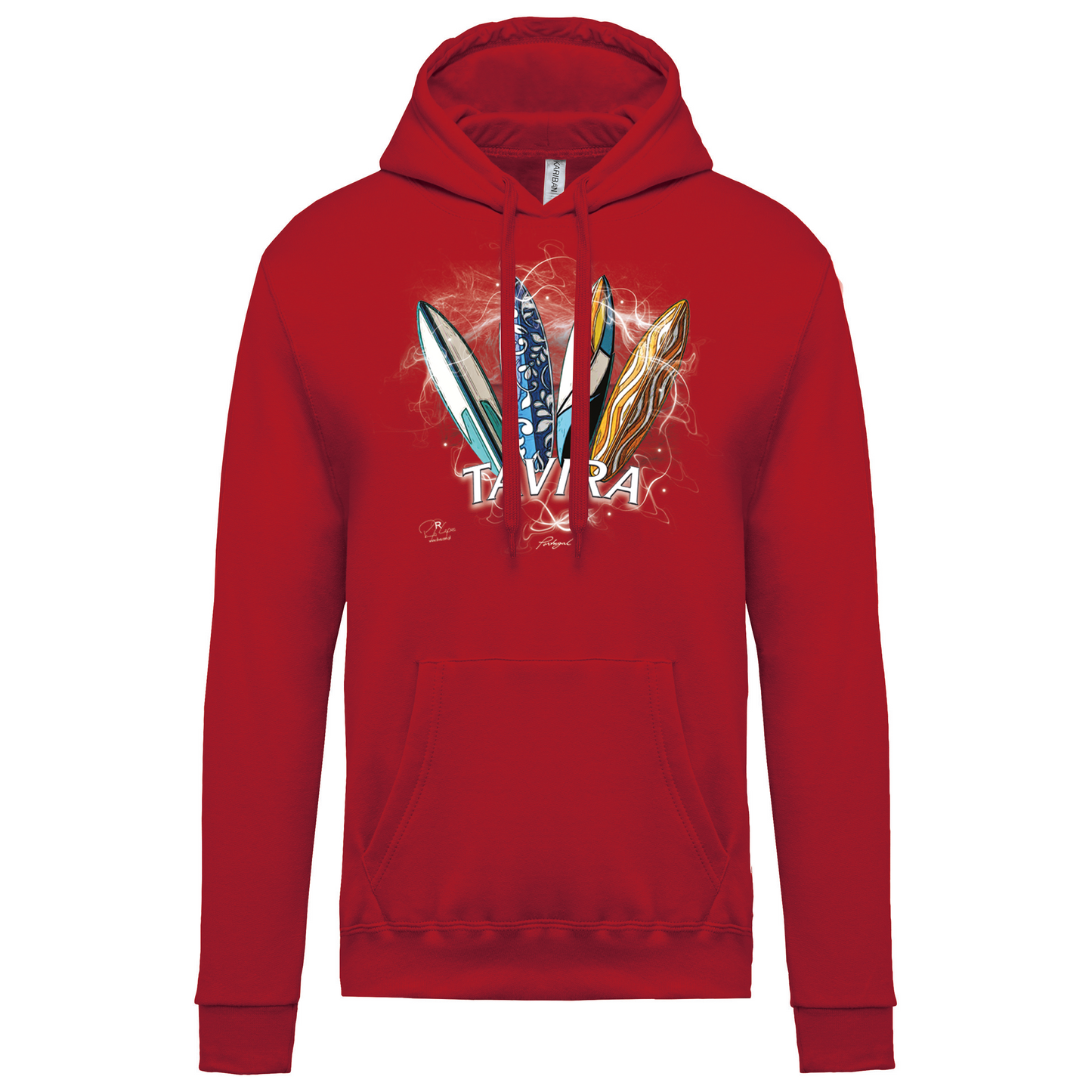 Sweatshirt Kariban com Capuz Surfboards Tavira