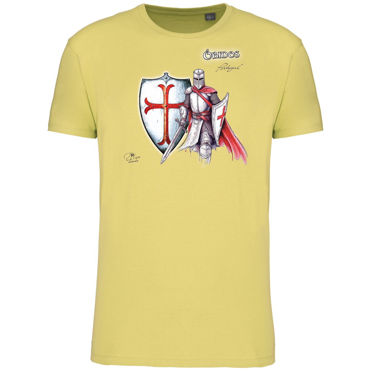 T-Shirt Algodão Biológico Templário Óbidos