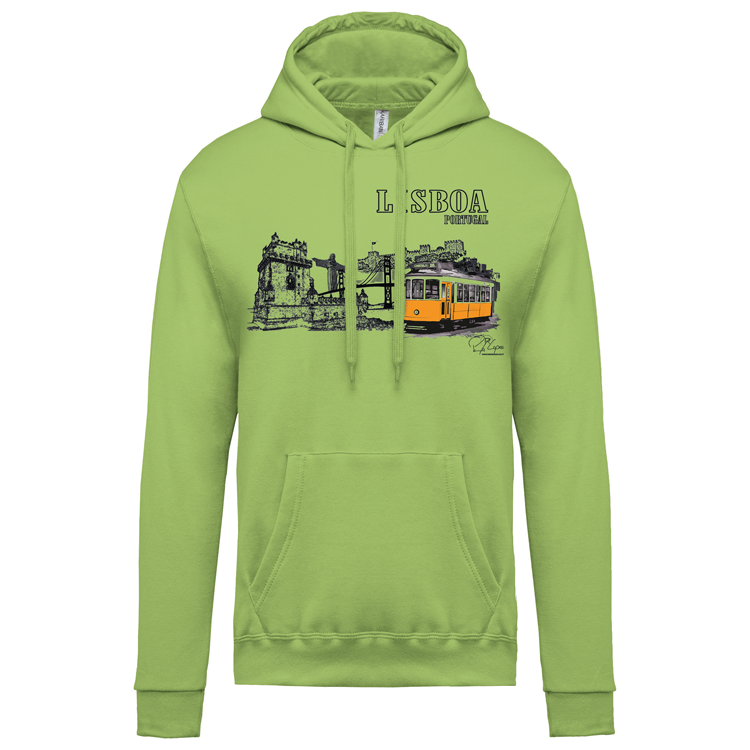 Sweatshirt Kariban com Capuz Monumentos Lx