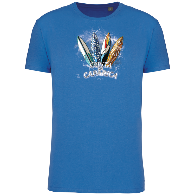 T-Shirt Algodão Biológico Surfboards Costa da Caparica