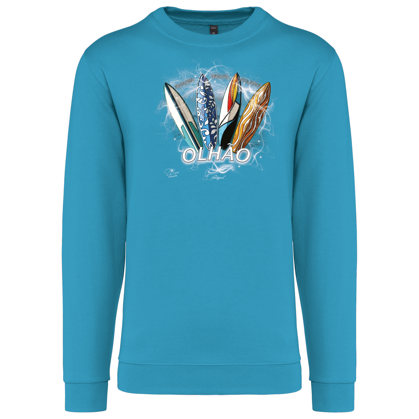 Sweatshirt Kariban sem Capuz Surfboards Olhão