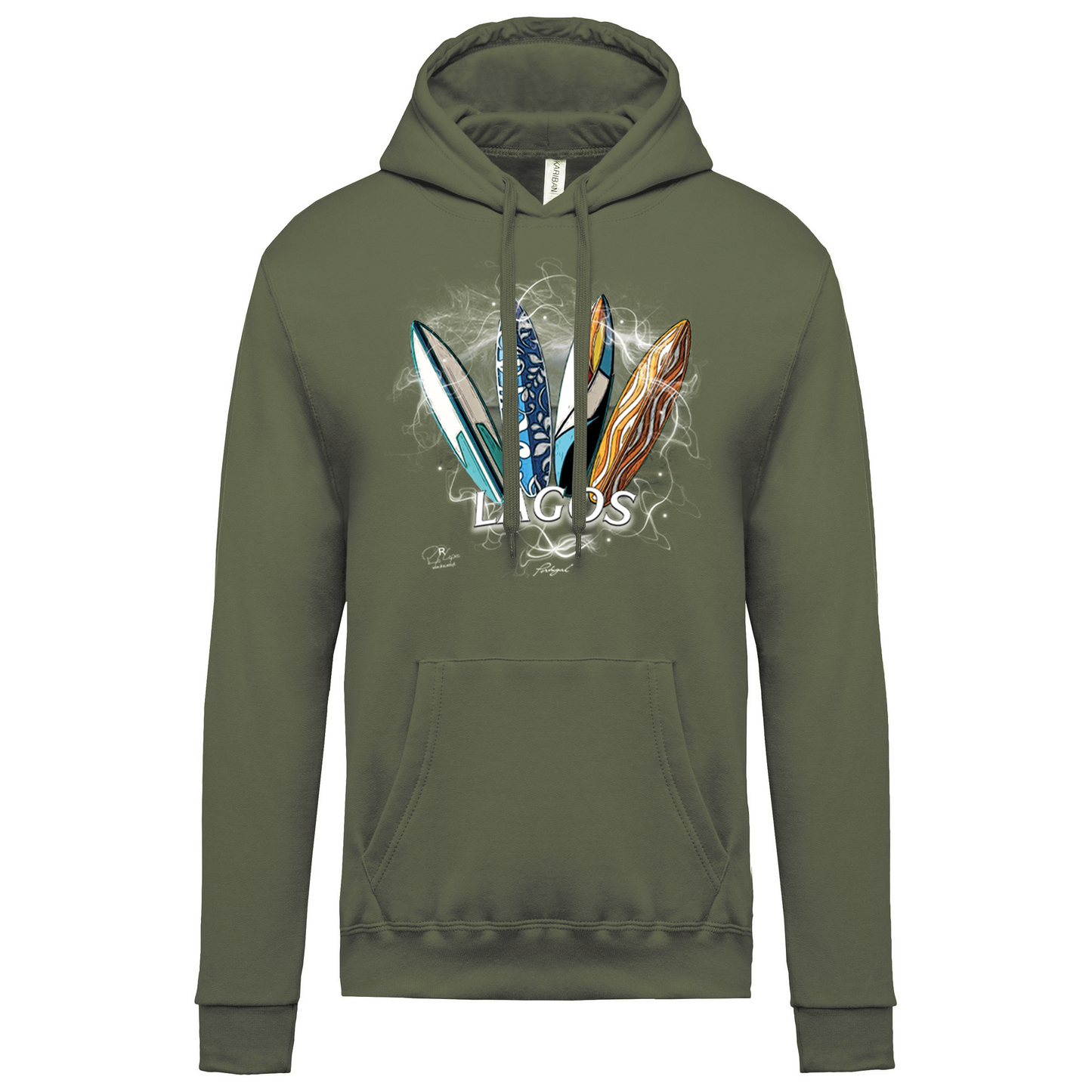 Sweatshirt Kariban com Capuz Surfboards Lagos