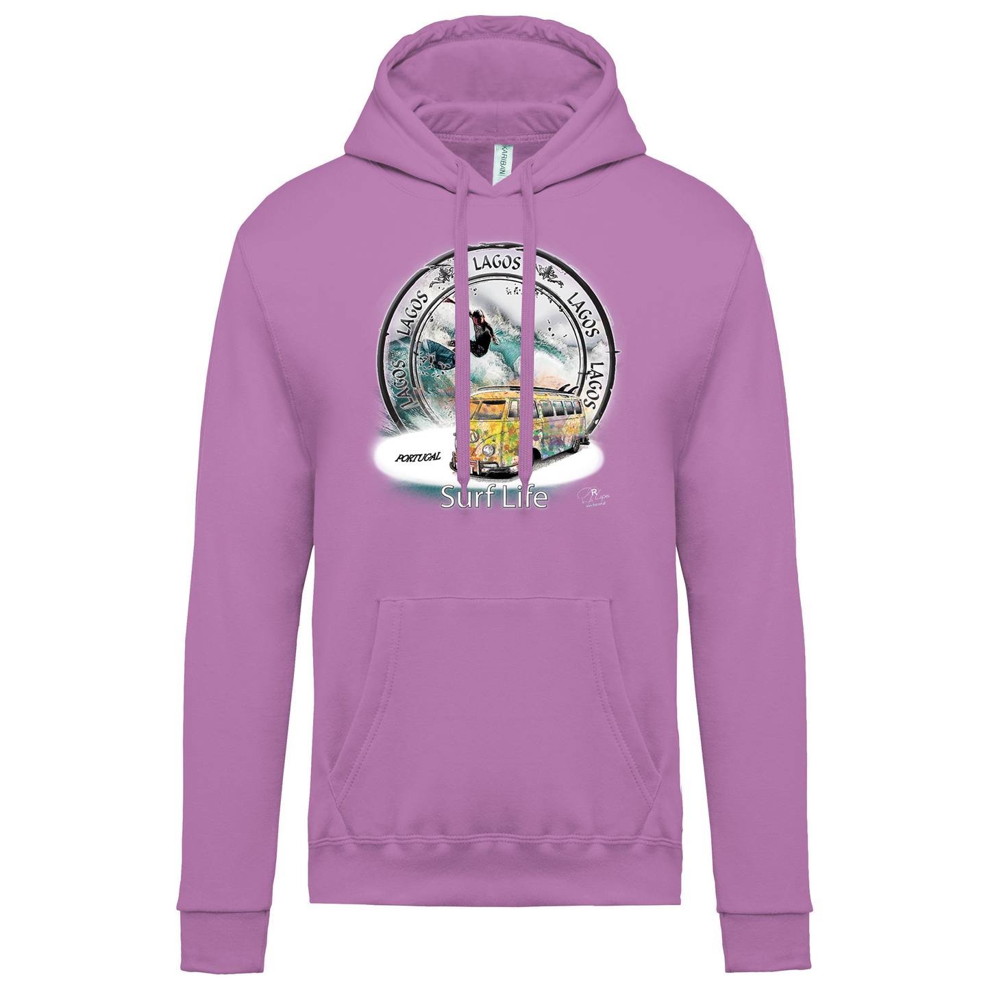 Sweatshirt Kariban com Capuz Surf Life Lagos