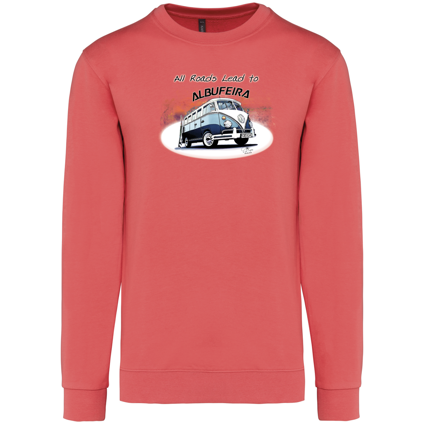 Sweatshirt Kariban sem Capuz All Roads Lead to Albufeira
