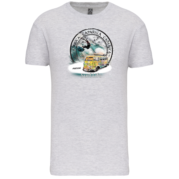 T-Shirt Algodão Biológico Surf Life Caparica