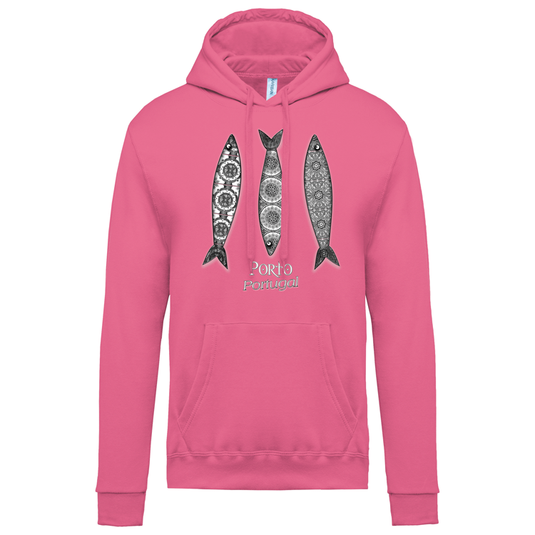 Sweatshirt Kariban com Capuz 3 Sardinhas Porto