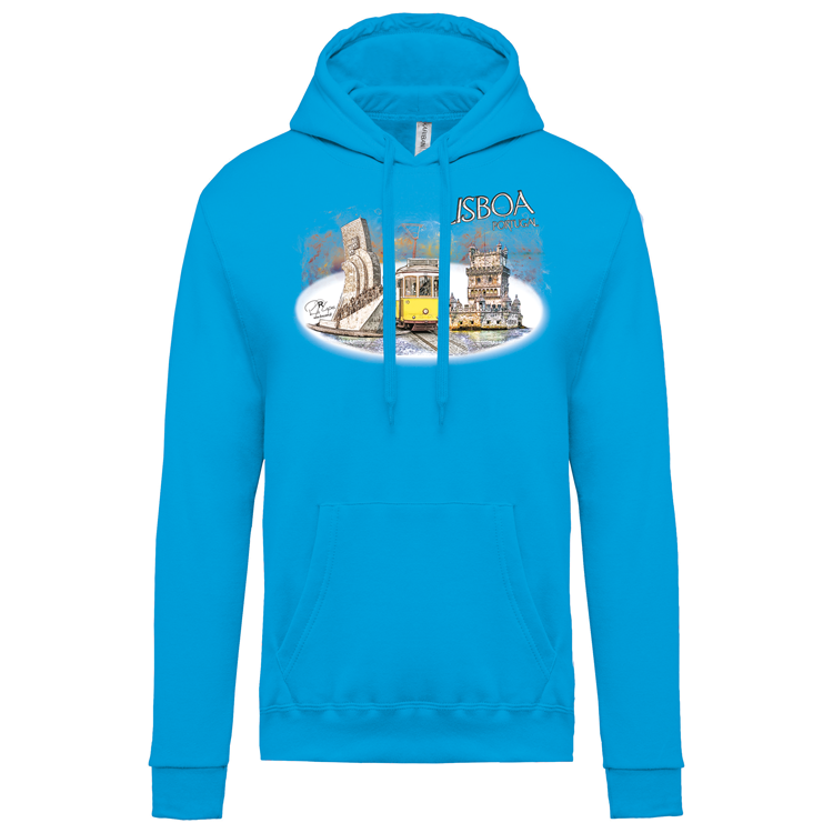 Sweatshirt Kariban com Capuz Monumentos Belém