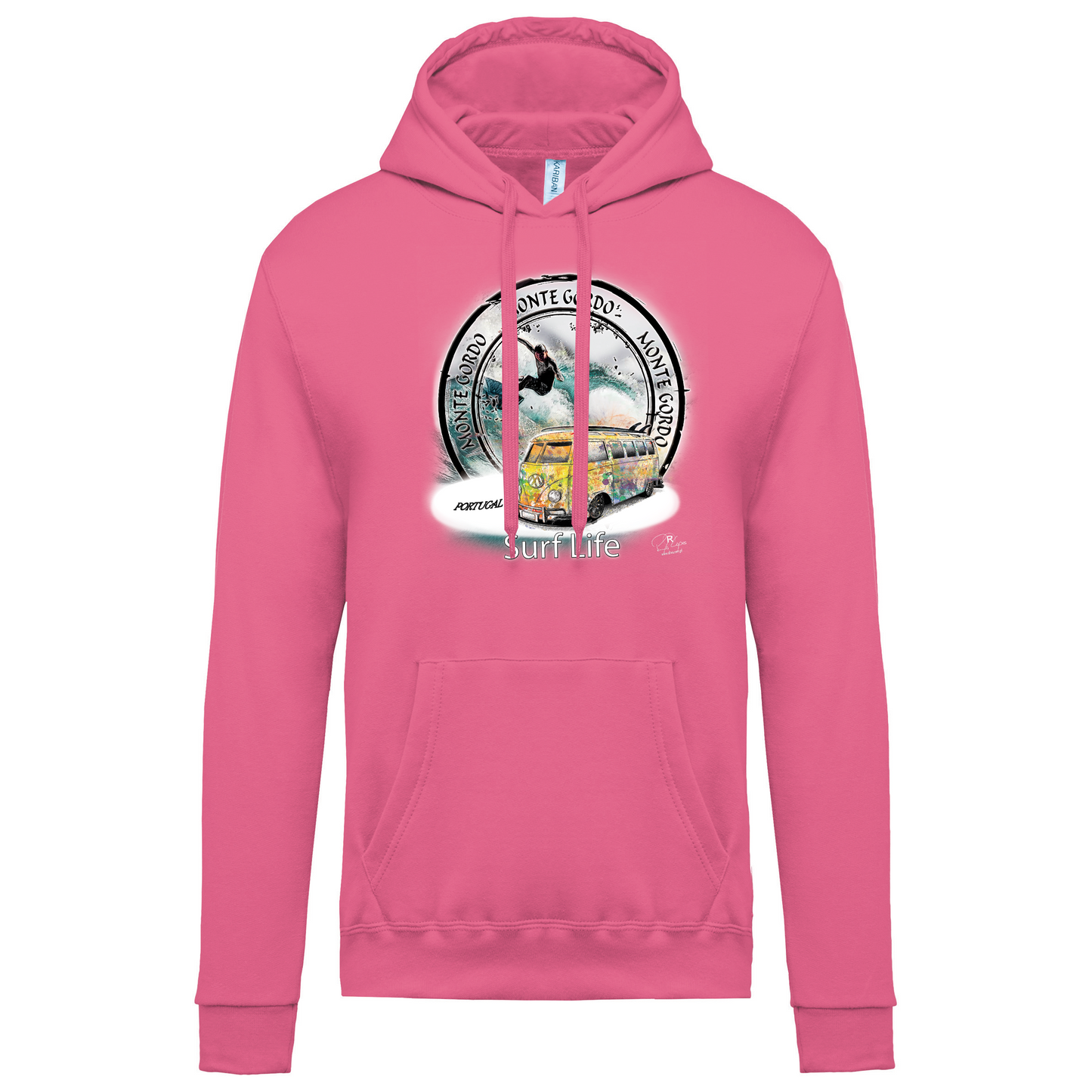 Sweatshirt Kariban com Capuz Surf Life Monte Gordo