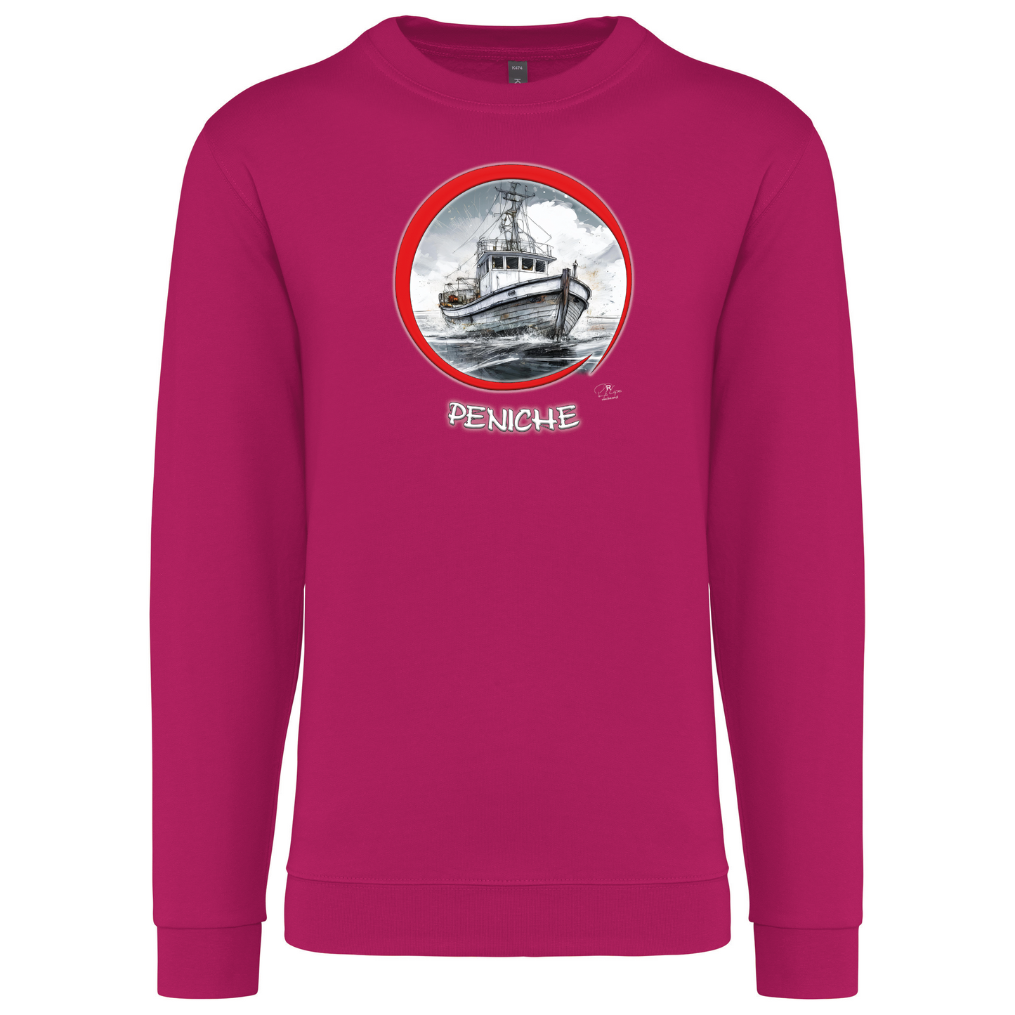 Sweatshirt Kariban sem Capuz Traineira Peniche