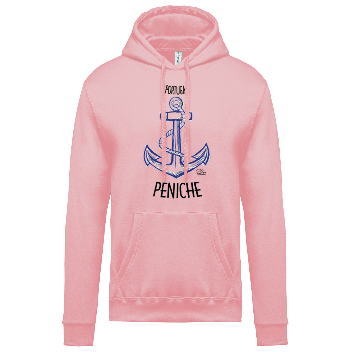 Sweatshirt Kariban com Capuz Âncora Peniche