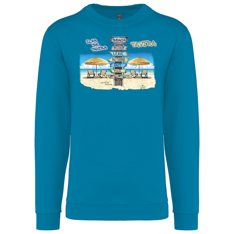 Sweatshirt Kariban sem Capuz Pegadas Tavira