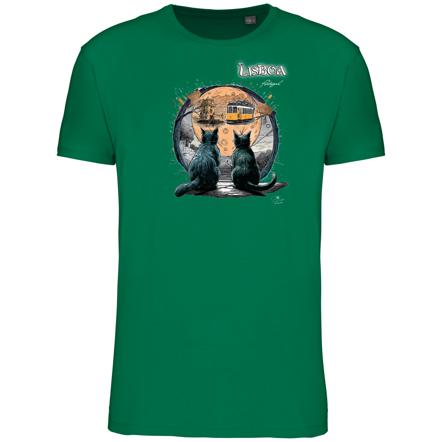 T-Shirt Algodão Biológico Luar Lisboa