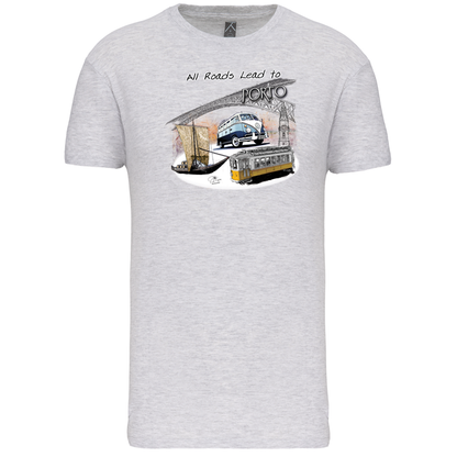 T-Shirt Algodão Biológico All Roads Lead to Porto