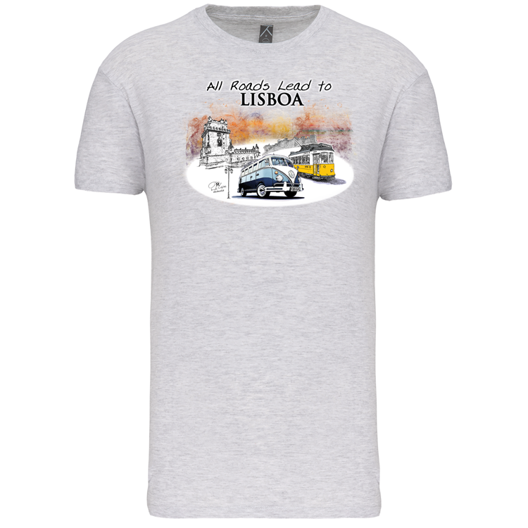 T-Shirt Algodão Biológico All Roads Lead to Lisboa