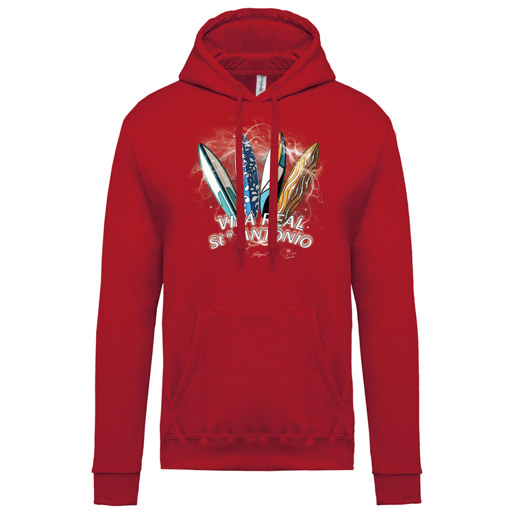 Sweatshirt Kariban com Capuz Surfboards Vila Real Stº António