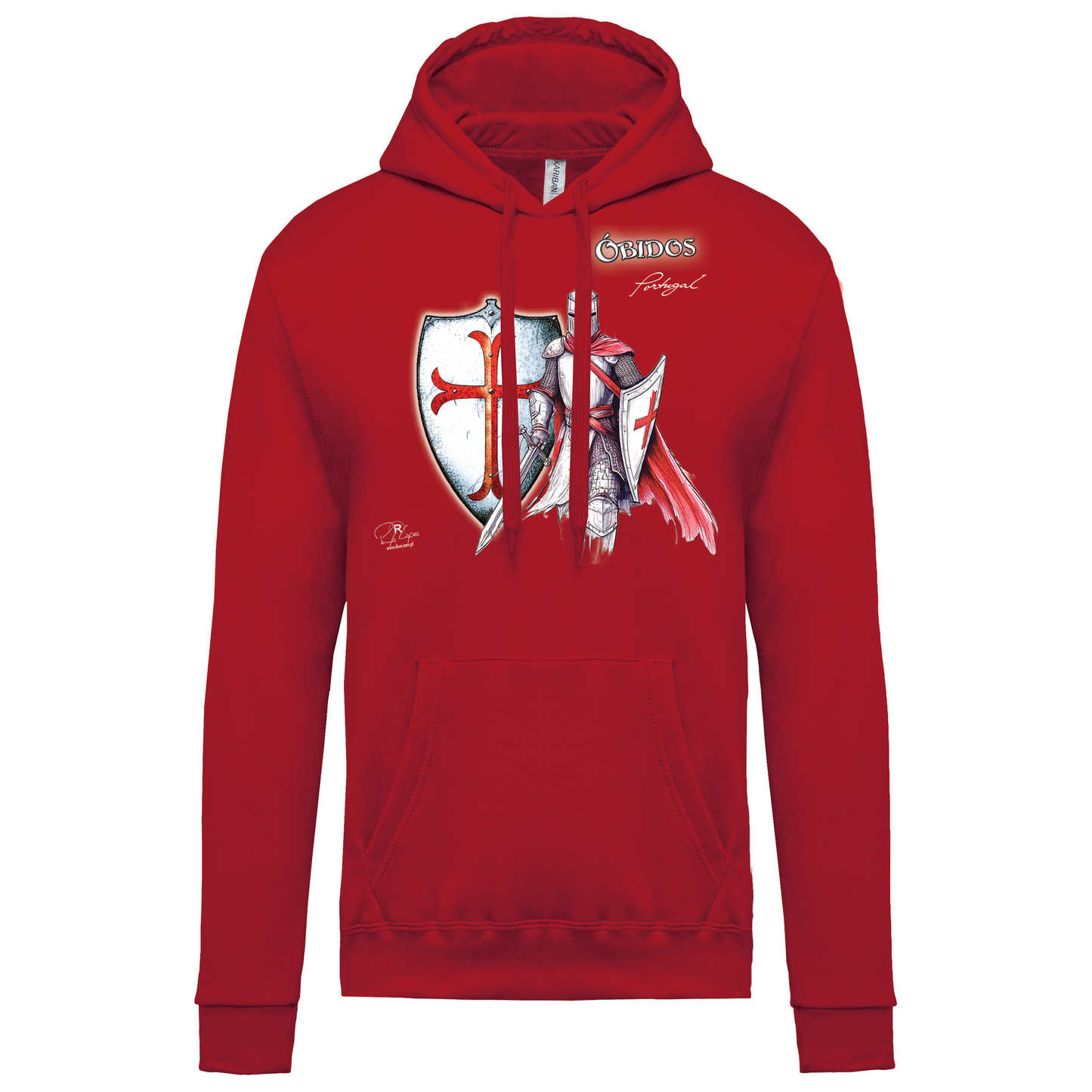 Sweatshirt Kariban com Capuz Templário Óbidos