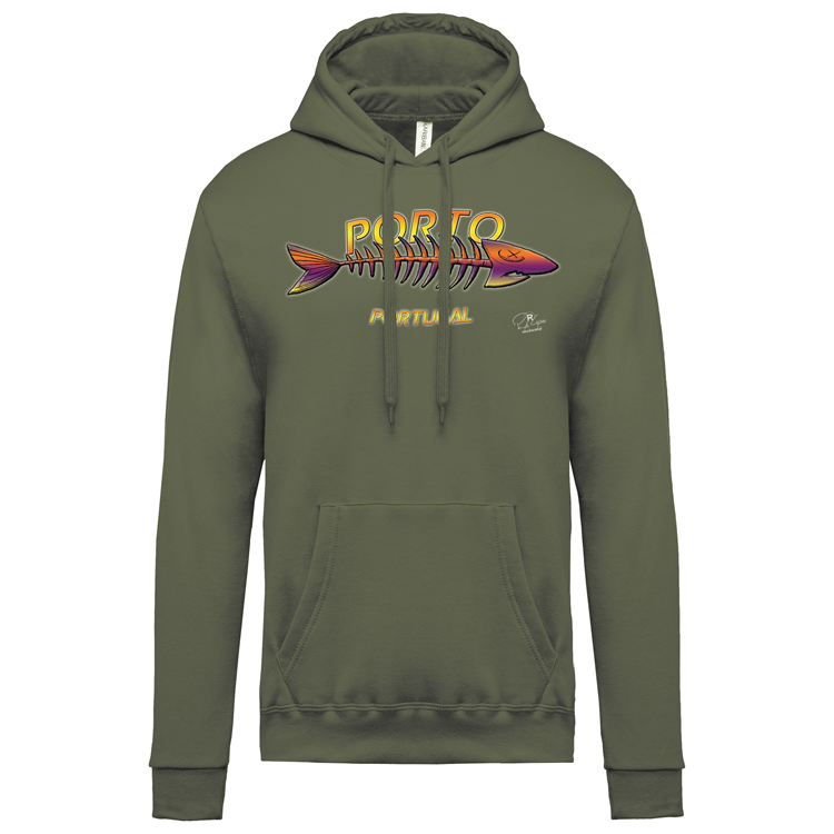 Sweatshirt Kariban com Capuz Espinha Porto