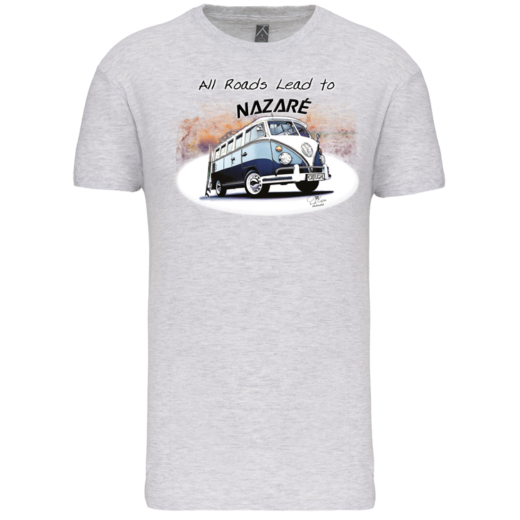 T-Shirt Algodão Biológico All Roads Lead to Nazaré