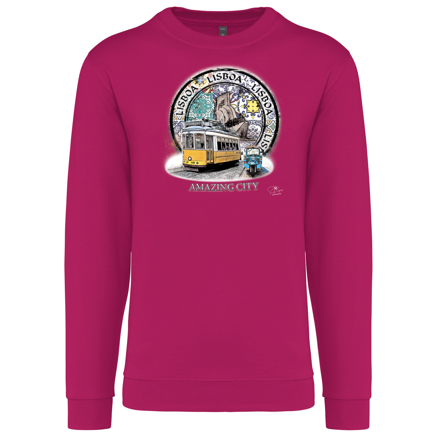 Sweatshirt Kariban sem Capuz Amazing City Lisboa